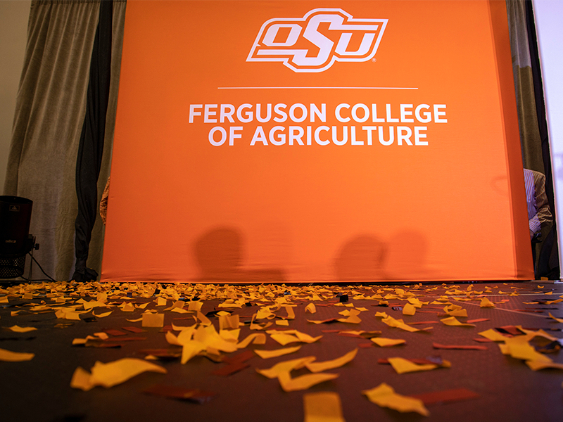 Orange Ferguson College of Agriculture Banner.