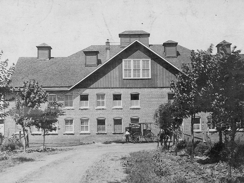 One of the original research barns at OSU form the 1890s.